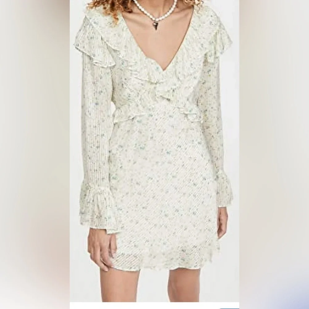Free People Sweetest Thing Mini Dress – Ivory Floral – Size 8 – NWOT